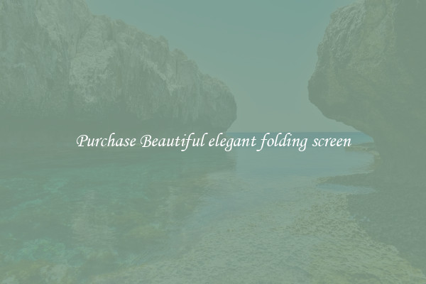 Purchase Beautiful elegant folding screen