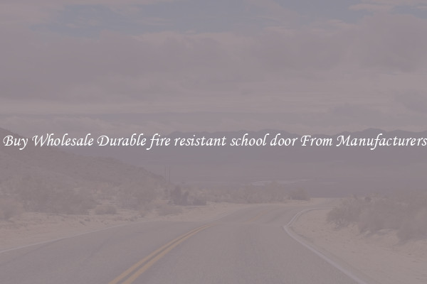 Buy Wholesale Durable fire resistant school door From Manufacturers