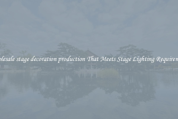 Wholesale stage decoration production That Meets Stage Lighting Requirements