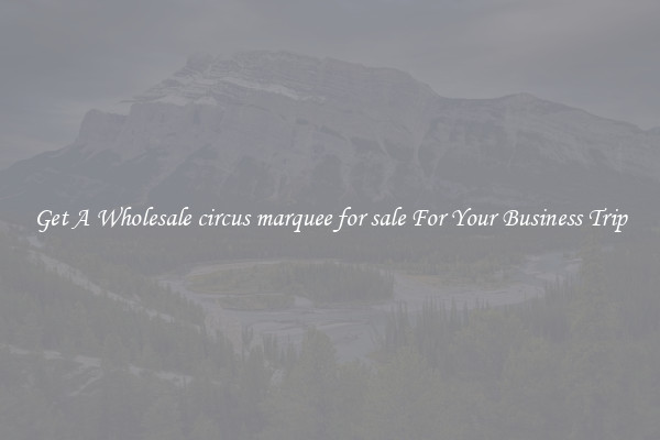 Get A Wholesale circus marquee for sale For Your Business Trip
