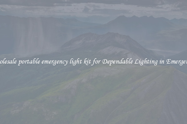Wholesale portable emergency light kit for Dependable Lighting in Emergencies