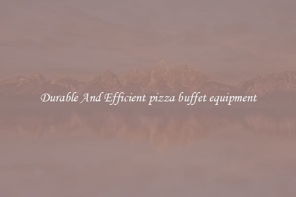 Durable And Efficient pizza buffet equipment