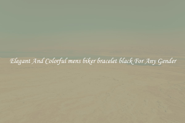Elegant And Colorful mens biker bracelet black For Any Gender