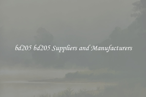 bd205 bd205 Suppliers and Manufacturers