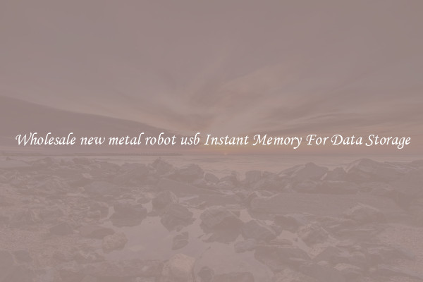 Wholesale new metal robot usb Instant Memory For Data Storage