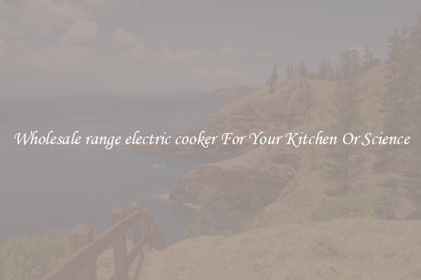 Wholesale range electric cooker For Your Kitchen Or Science